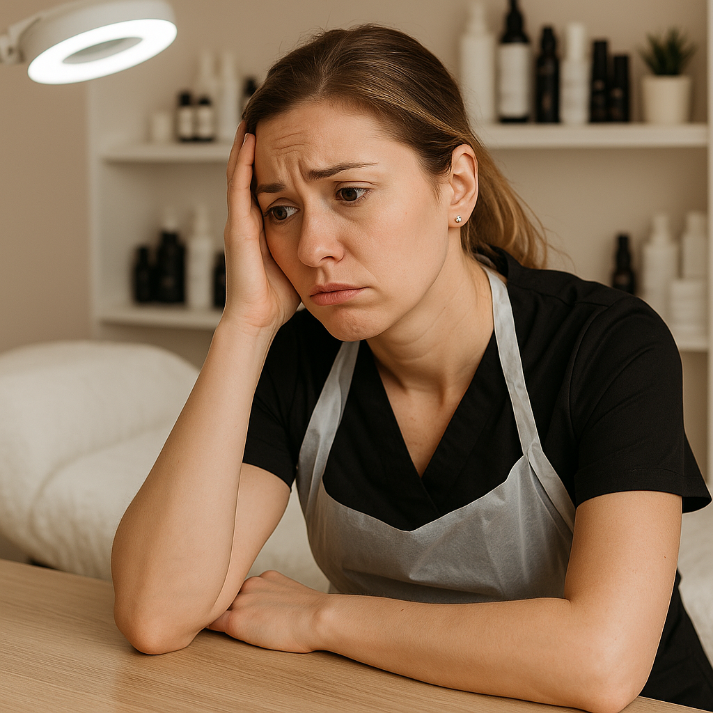 Profesional preocupada por falta de clientes